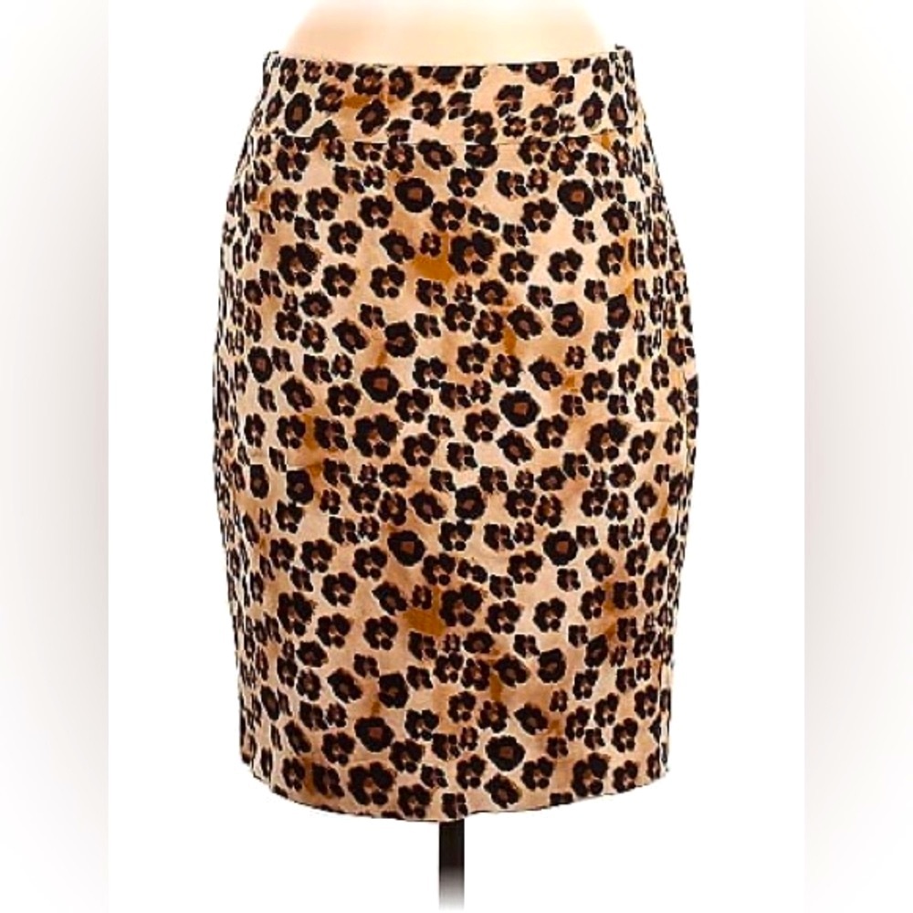 Leopard Print Pencil Skirt
